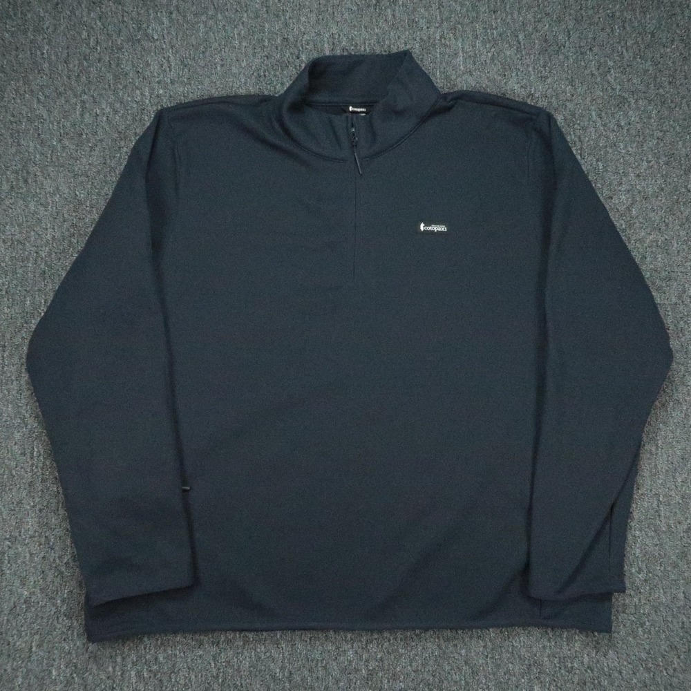 Cotopaxi Pullover Mens XXL Blue Envo Fleece Quarter Zip Pocket Outdoor Hiking